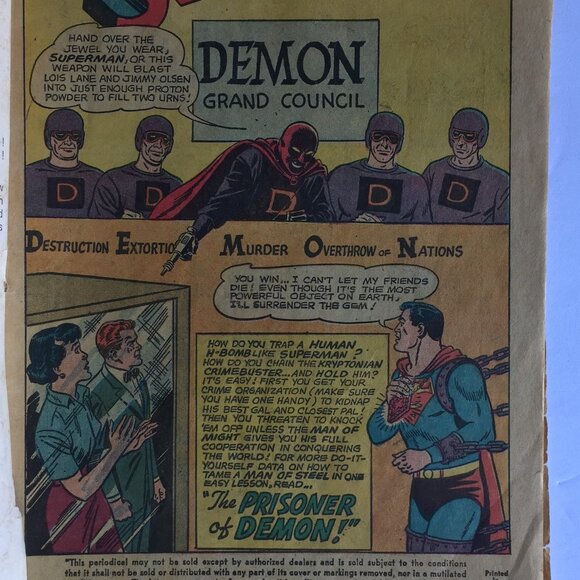 Superman #191 (Nov 1966, DC) The Prisoner of Demon! Part 1 - Picture 9 of 10